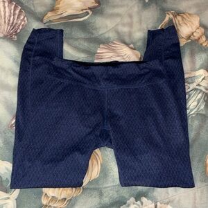 prana Textured Blue Leggings Woman’s Size Small 0-6 Yoga Gym Running Full Length